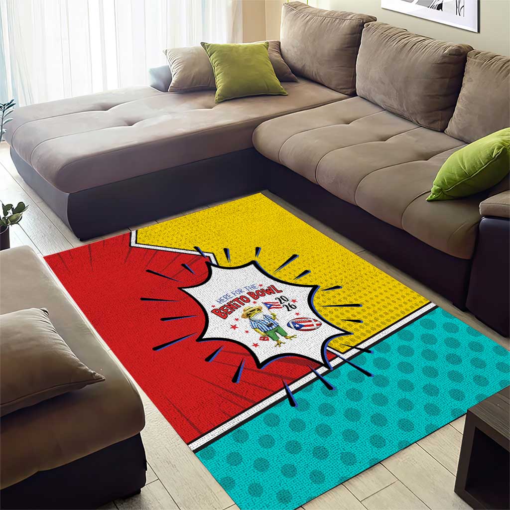 Benito Bowl Puerto Rican Frog Area Rug Playful Pop‑Culture Game Day