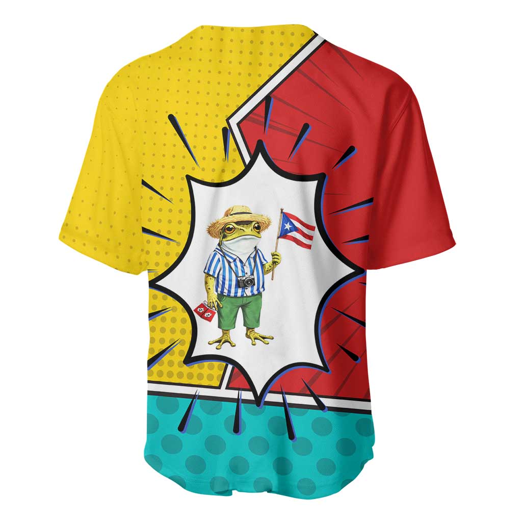 Benito Bowl Puerto Rican Frog Baseball Jersey Playful Pop‑Culture Game Day