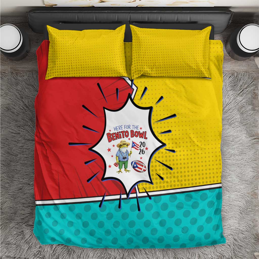 Benito Bowl Puerto Rican Frog Bedding Set Playful Pop‑Culture Game Day