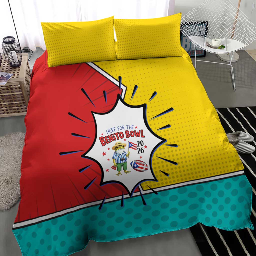 Benito Bowl Puerto Rican Frog Bedding Set Playful Pop‑Culture Game Day