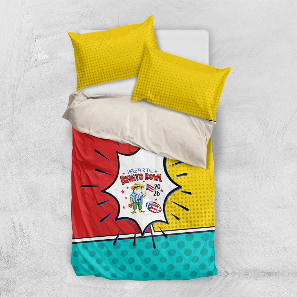 Benito Bowl Puerto Rican Frog Bedding Set Playful Pop‑Culture Game Day