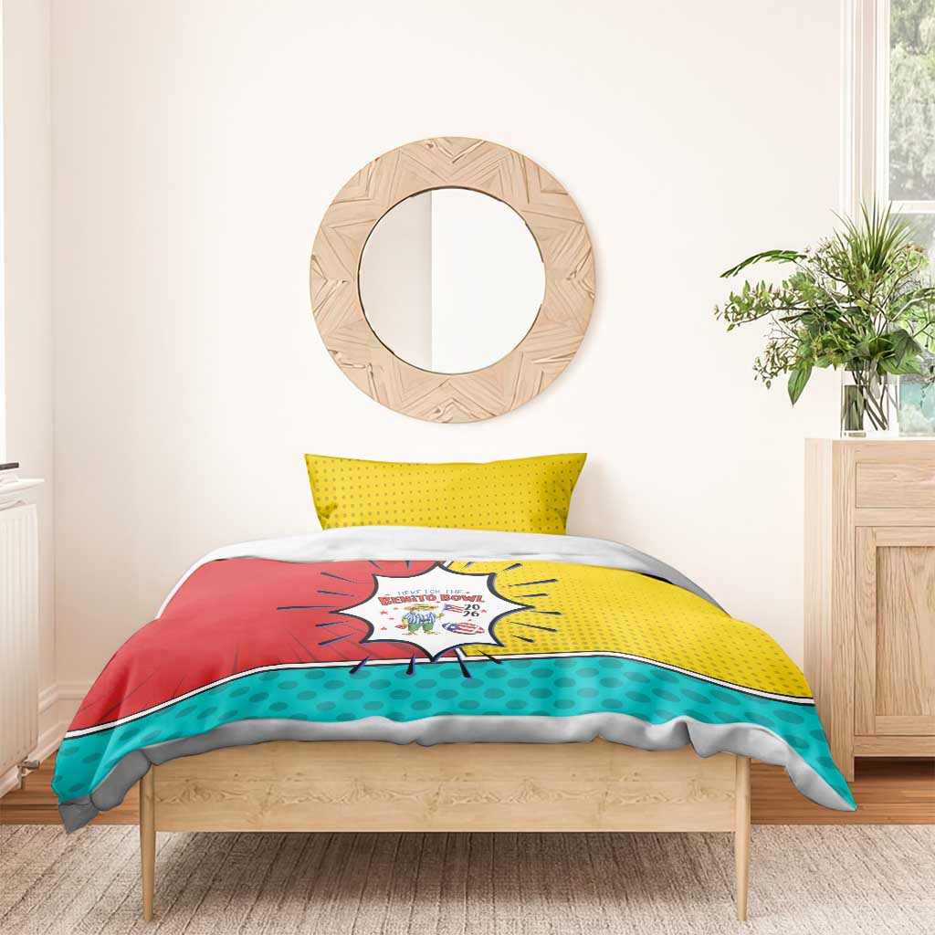 Benito Bowl Puerto Rican Frog Bedding Set Playful Pop‑Culture Game Day