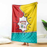 Benito Bowl Puerto Rican Frog Blanket Playful Pop‑Culture Game Day