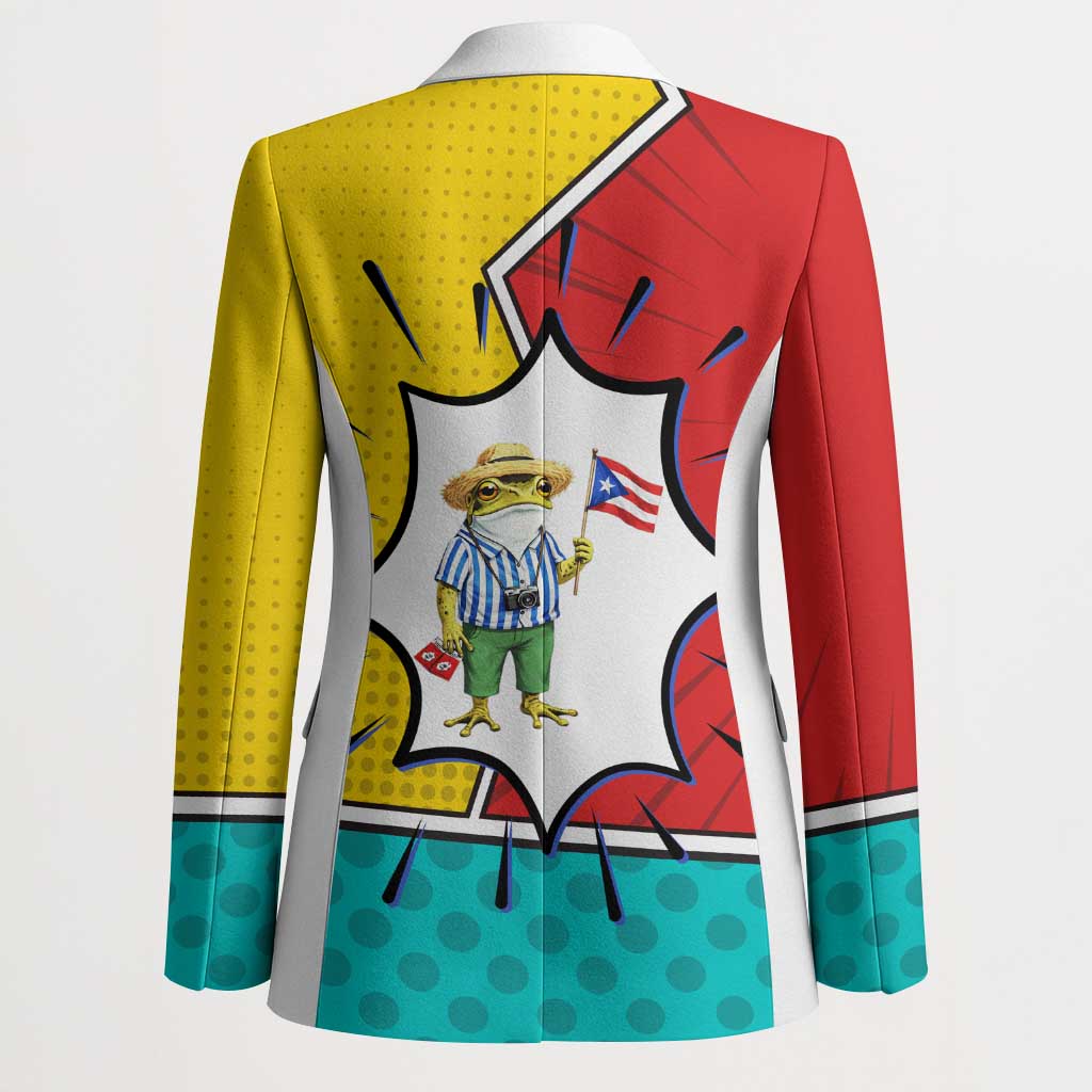Benito Bowl Puerto Rican Frog Blazer Playful Pop‑Culture Game Day