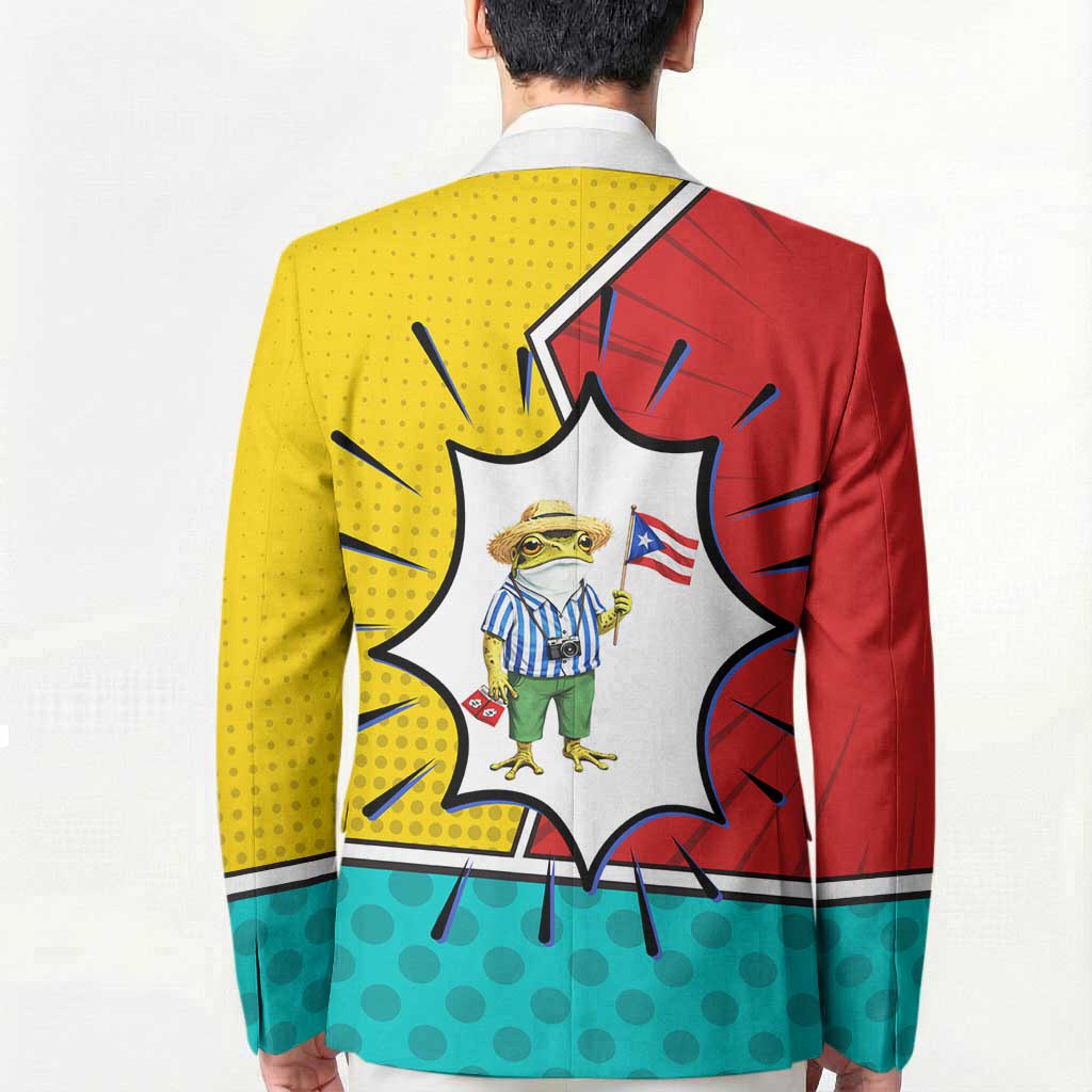 Benito Bowl Puerto Rican Frog Blazer Playful Pop‑Culture Game Day