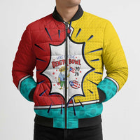 Benito Bowl Puerto Rican Frog Bomber Puffer Jacket Playful Pop‑Culture Game Day