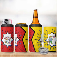 Benito Bowl Puerto Rican Frog 4 in 1 Can Cooler Tumbler Playful Pop‑Culture Game Day