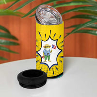 Benito Bowl Puerto Rican Frog 4 in 1 Can Cooler Tumbler Playful Pop‑Culture Game Day
