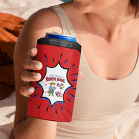 Benito Bowl Puerto Rican Frog 4 in 1 Can Cooler Tumbler Playful Pop‑Culture Game Day