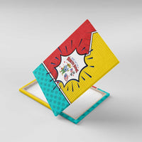 Benito Bowl Puerto Rican Frog Canvas Wall Art Playful Pop‑Culture Game Day