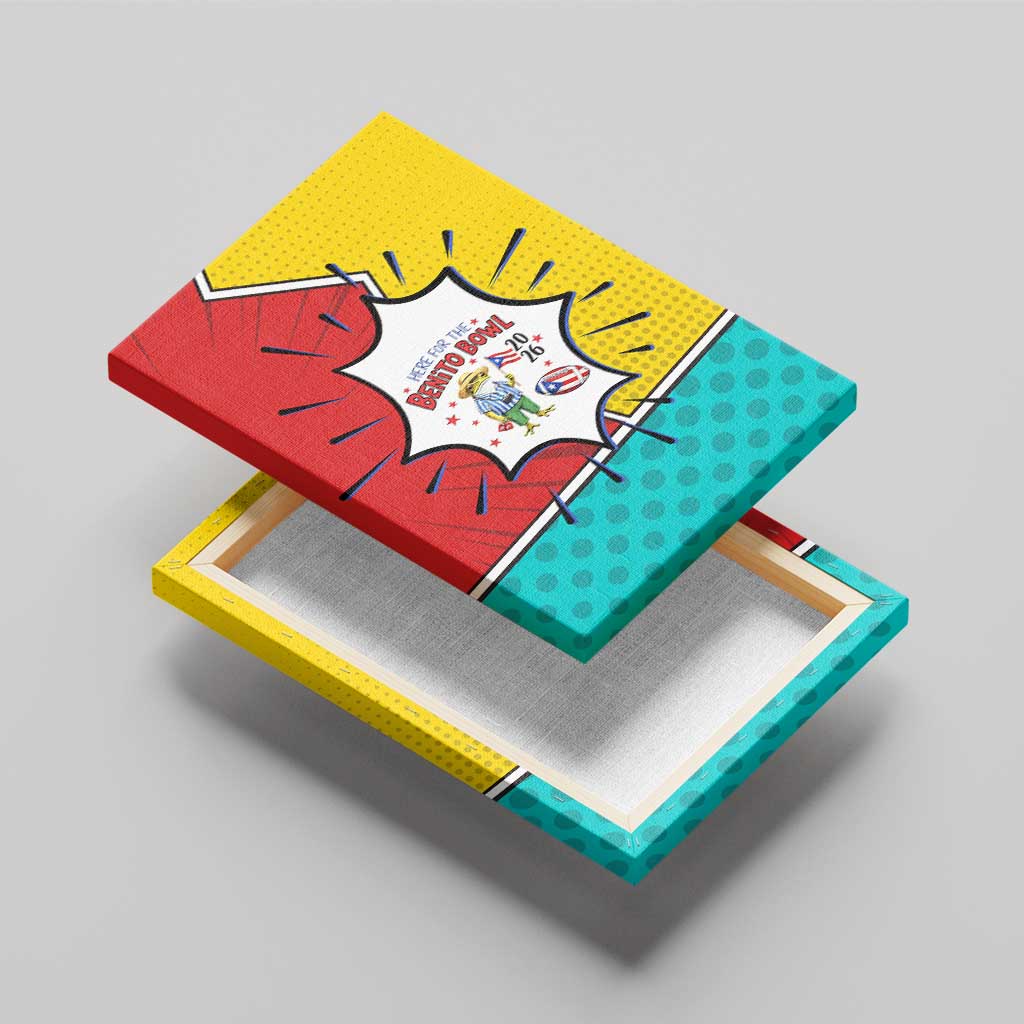 Benito Bowl Puerto Rican Frog Canvas Wall Art Playful Pop‑Culture Game Day