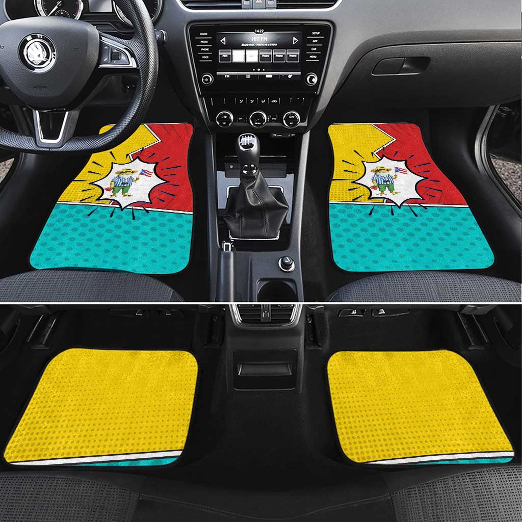 Benito Bowl Puerto Rican Frog Car Mats Playful Pop‑Culture Game Day