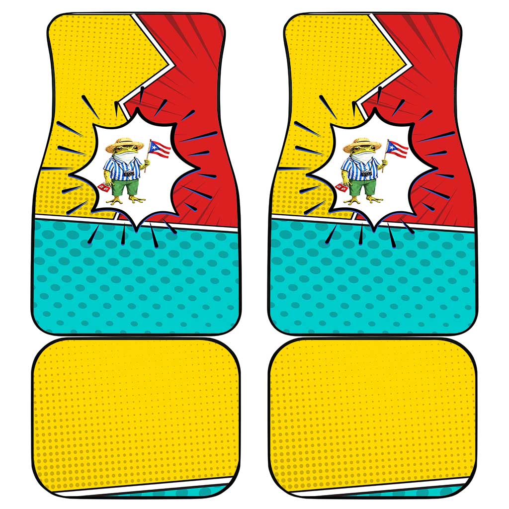 Benito Bowl Puerto Rican Frog Car Mats Playful Pop‑Culture Game Day