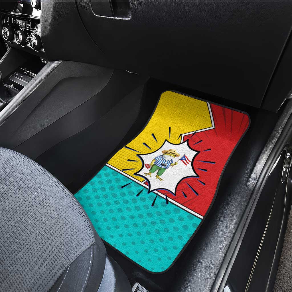 Benito Bowl Puerto Rican Frog Car Mats Playful Pop‑Culture Game Day