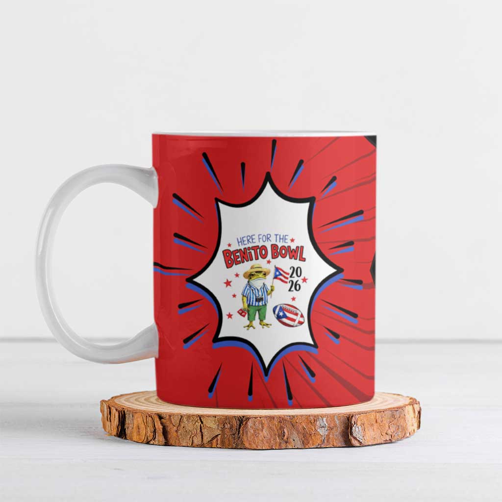 Benito Bowl Puerto Rican Frog Ceramic Mug Playful Pop‑Culture Game Day