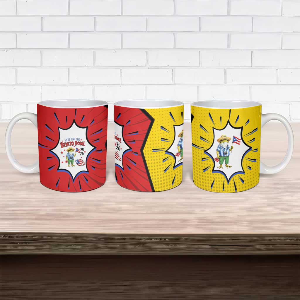 Benito Bowl Puerto Rican Frog Ceramic Mug Playful Pop‑Culture Game Day