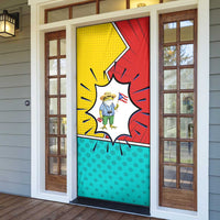 Benito Bowl Puerto Rican Frog Door Cover Playful Pop‑Culture Game Day