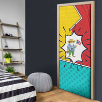 Benito Bowl Puerto Rican Frog Door Cover Playful Pop‑Culture Game Day