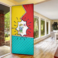 Benito Bowl Puerto Rican Frog Door Cover Playful Pop‑Culture Game Day