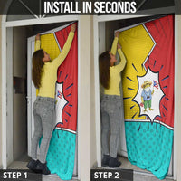 Benito Bowl Puerto Rican Frog Door Cover Playful Pop‑Culture Game Day