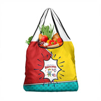 Benito Bowl Puerto Rican Frog Grocery Bag Playful Pop‑Culture Game Day