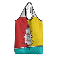 Benito Bowl Puerto Rican Frog Grocery Bag Playful Pop‑Culture Game Day