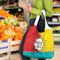 Benito Bowl Puerto Rican Frog Grocery Bag Playful Pop‑Culture Game Day