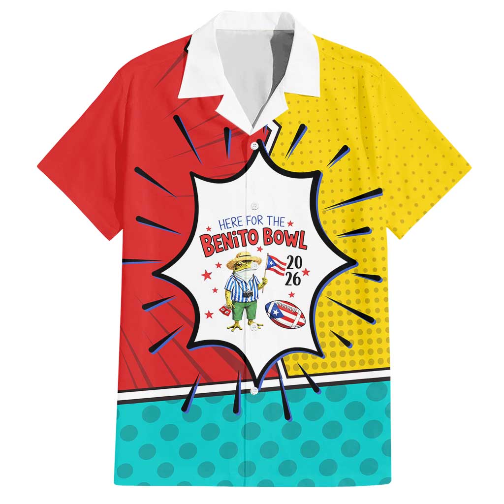 Benito Bowl Puerto Rican Frog Hawaiian Shirt Playful Pop‑Culture Game Day