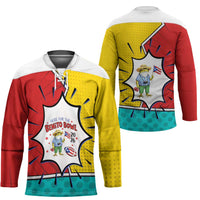 Benito Bowl Puerto Rican Frog Hockey Jersey Playful Pop‑Culture Game Day