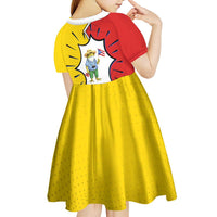 Benito Bowl Puerto Rican Frog Kid Short Sleeve Dress Playful Pop‑Culture Game Day