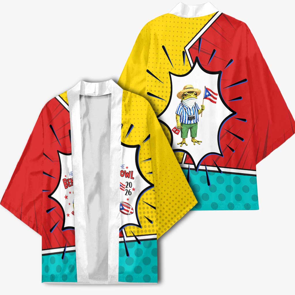 Benito Bowl Puerto Rican Frog Kimono Playful Pop‑Culture Game Day