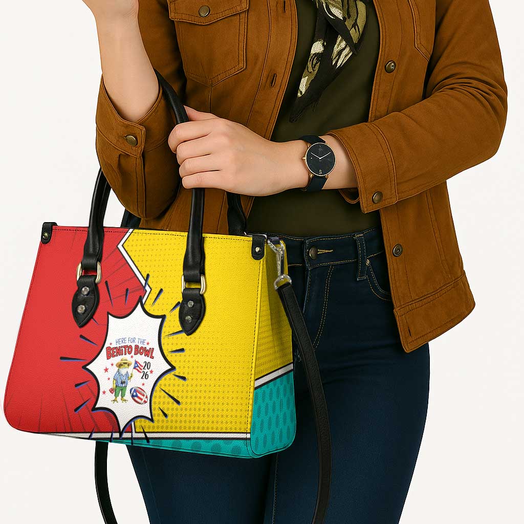 Benito Bowl Puerto Rican Frog Leather Bag Playful Pop‑Culture Game Day