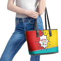Benito Bowl Puerto Rican Frog Leather Tote Bag Playful Pop‑Culture Game Day