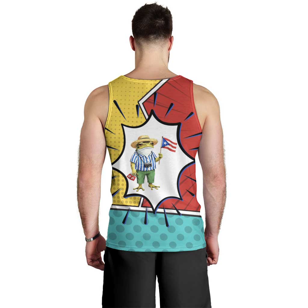 Benito Bowl Puerto Rican Frog Men Tank Top Playful Pop‑Culture Game Day