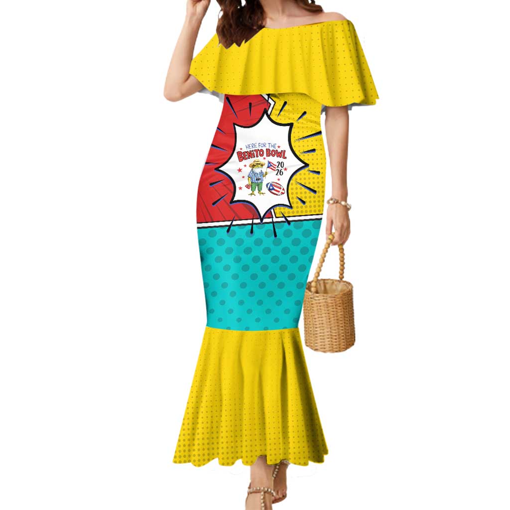 Benito Bowl Puerto Rican Frog Mermaid Dress Playful Pop‑Culture Game Day