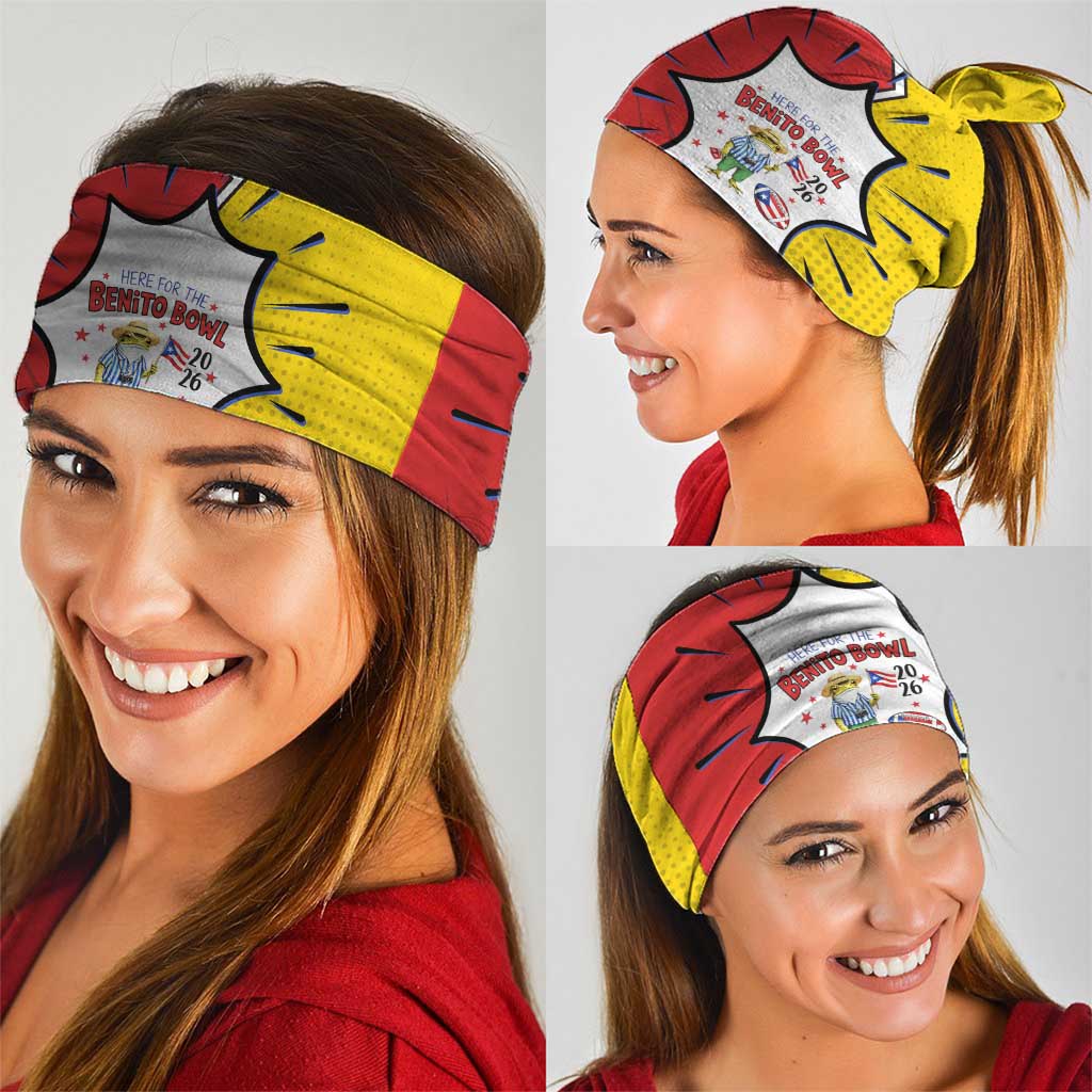 Benito Bowl Puerto Rican Frog Neck Gaiter Playful Pop‑Culture Game Day