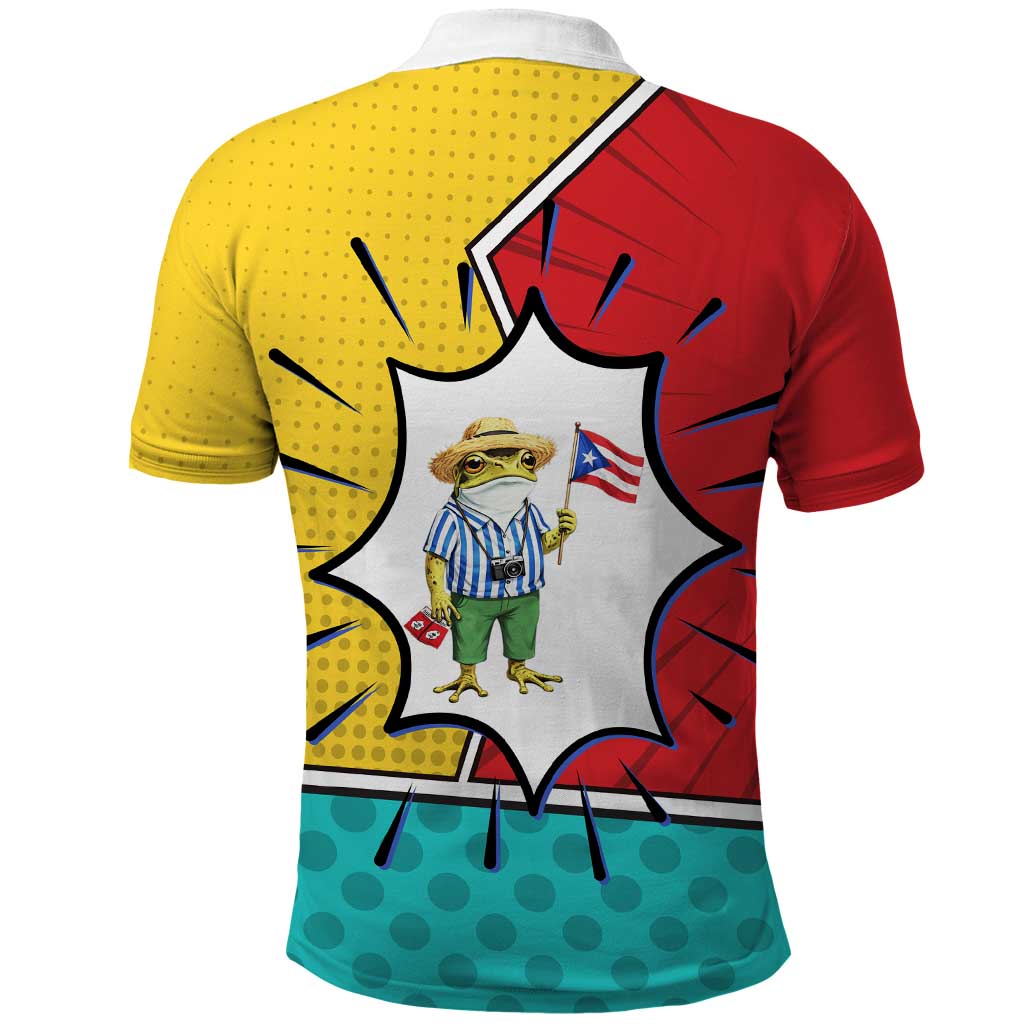 Benito Bowl Puerto Rican Frog Polo Shirt Playful Pop‑Culture Game Day