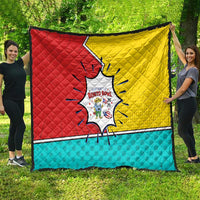 Benito Bowl Puerto Rican Frog Quilt Playful Pop‑Culture Game Day