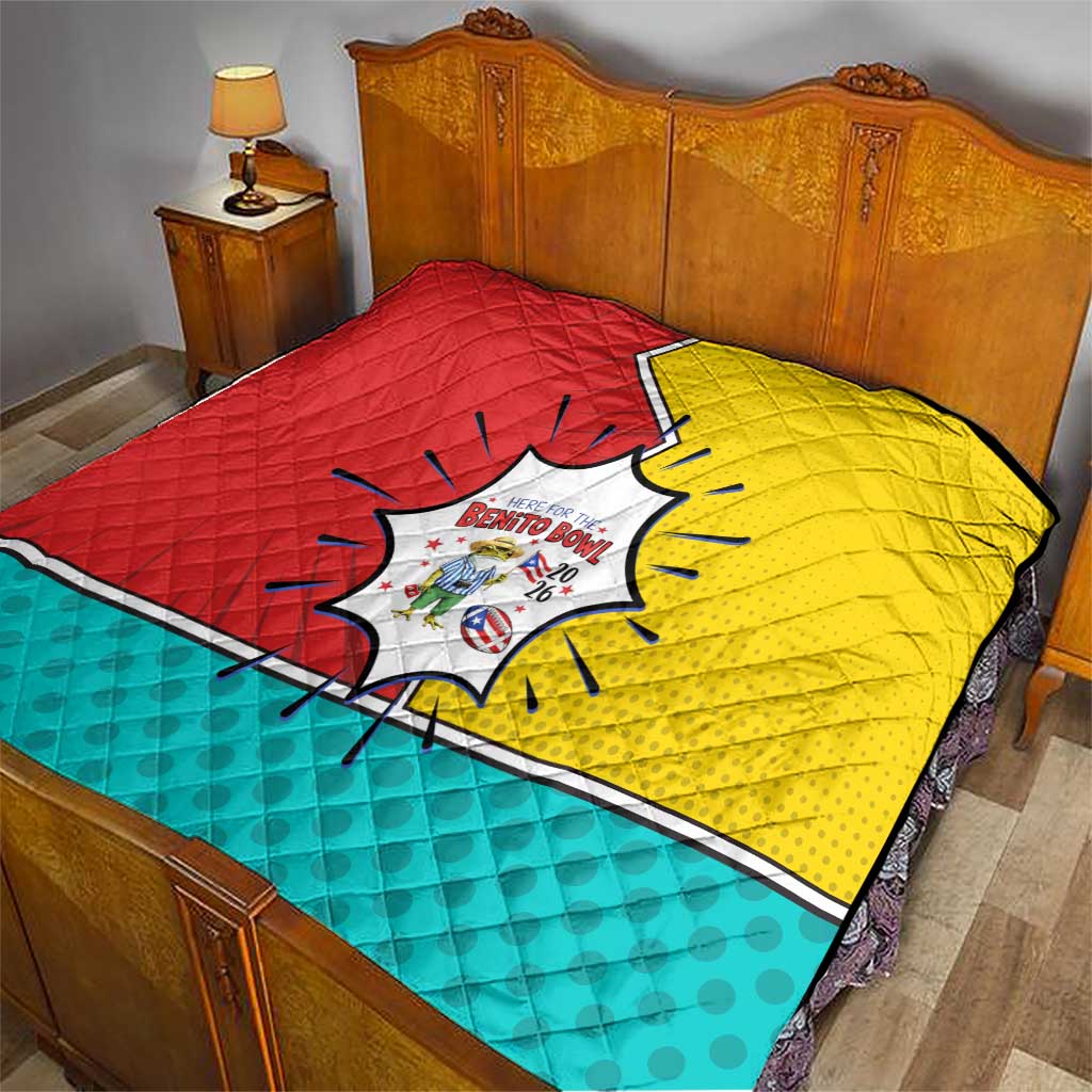 Benito Bowl Puerto Rican Frog Quilt Playful Pop‑Culture Game Day