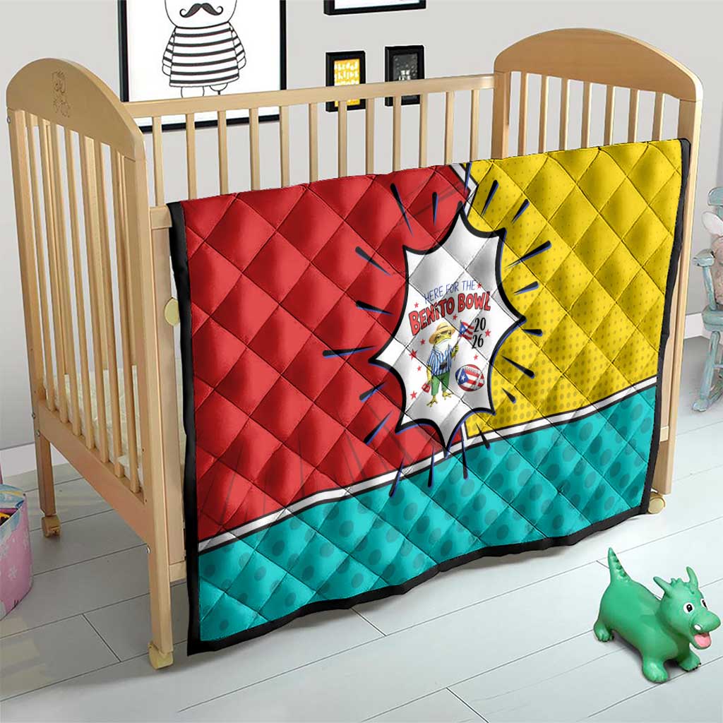 Benito Bowl Puerto Rican Frog Quilt Playful Pop‑Culture Game Day