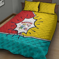 Benito Bowl Puerto Rican Frog Quilt Bed Set Playful Pop‑Culture Game Day