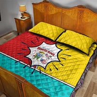 Benito Bowl Puerto Rican Frog Quilt Bed Set Playful Pop‑Culture Game Day