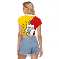 Benito Bowl Puerto Rican Frog Raglan Cropped T Shirt Playful Pop‑Culture Game Day