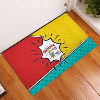 Benito Bowl Puerto Rican Frog Rubber Doormat Playful Pop‑Culture Game Day