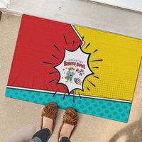 Benito Bowl Puerto Rican Frog Rubber Doormat Playful Pop‑Culture Game Day