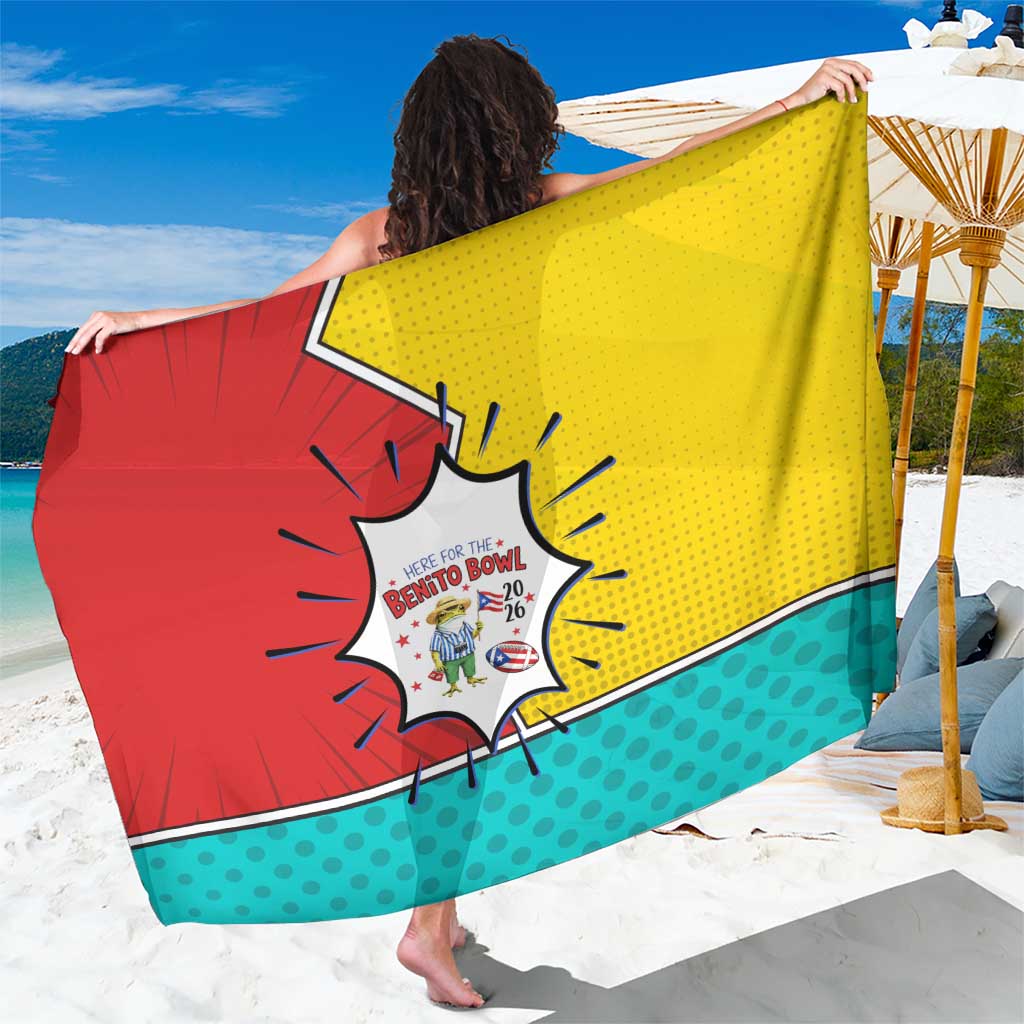 Benito Bowl Puerto Rican Frog Sarong Playful Pop‑Culture Game Day