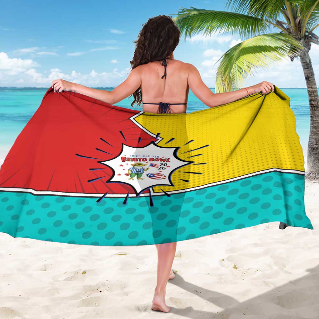 Benito Bowl Puerto Rican Frog Sarong Playful Pop‑Culture Game Day