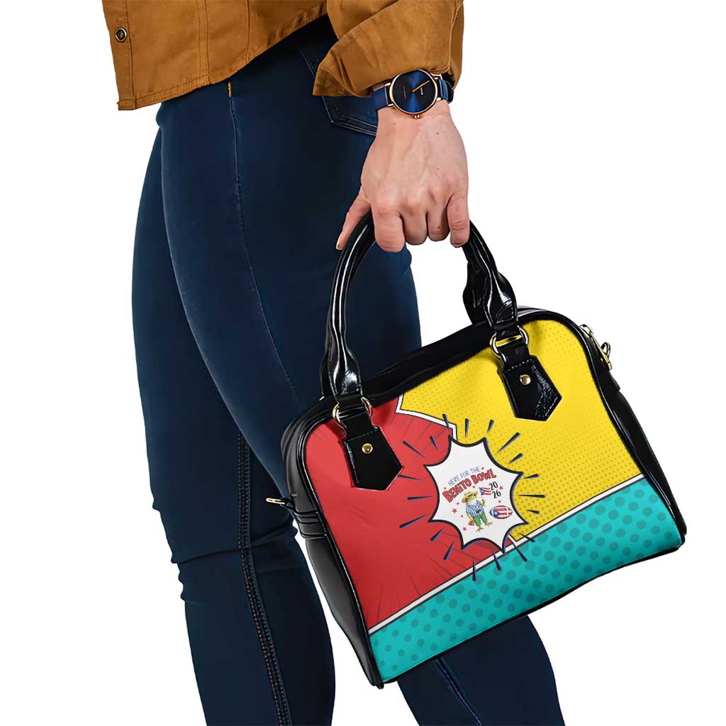 Benito Bowl Puerto Rican Frog Shoulder Handbag Playful Pop‑Culture Game Day