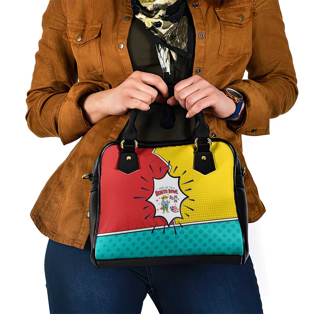 Benito Bowl Puerto Rican Frog Shoulder Handbag Playful Pop‑Culture Game Day