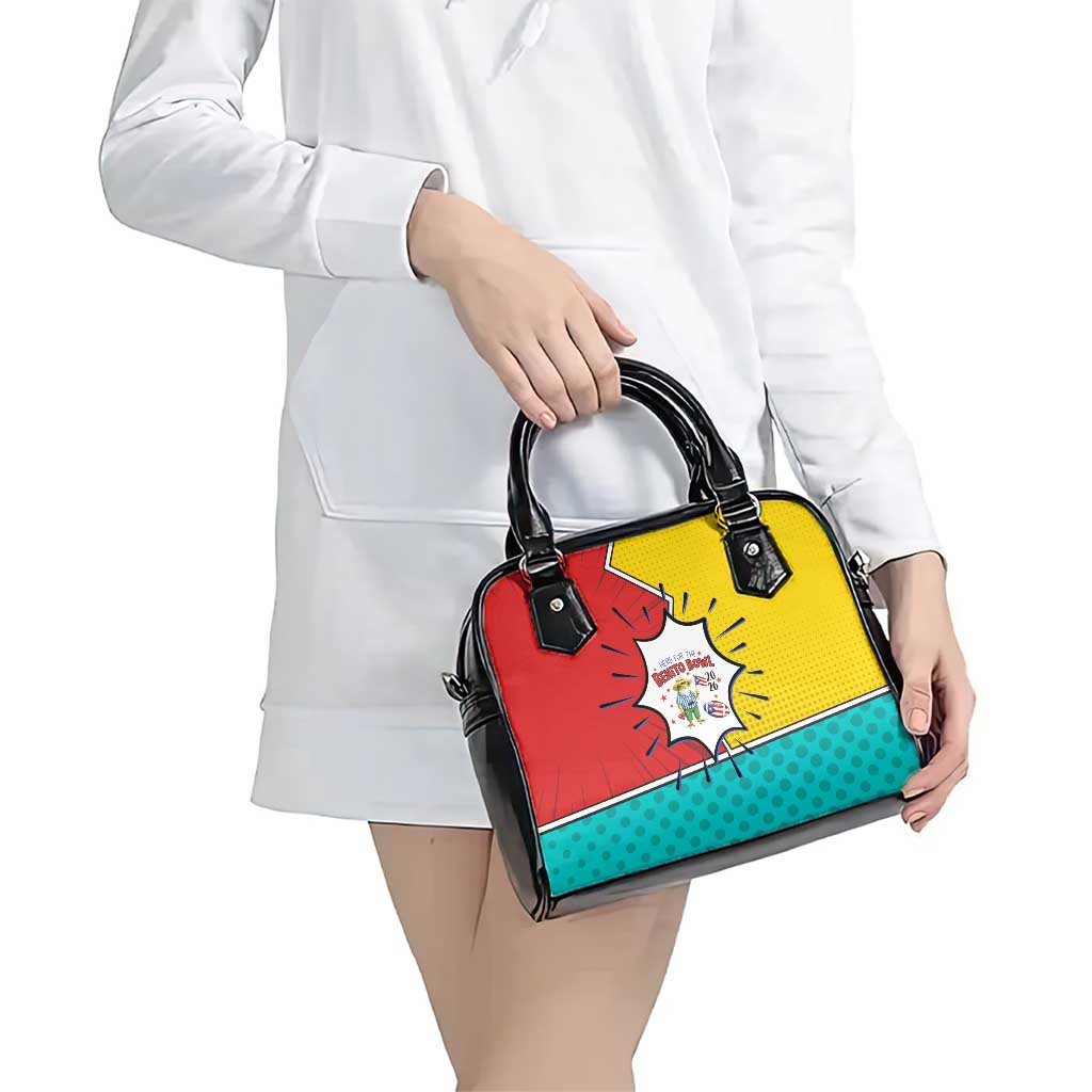 Benito Bowl Puerto Rican Frog Shoulder Handbag Playful Pop‑Culture Game Day
